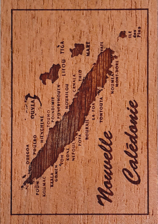 Magnet "LE Cagou" en bois local - Laser Art Pacific