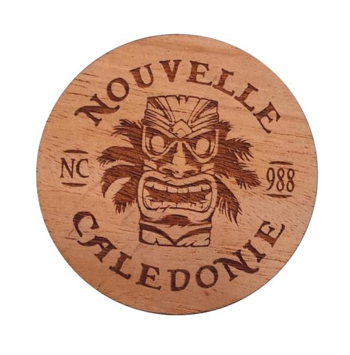 Magnet "Totem" en bois local - Laser Art Pacific